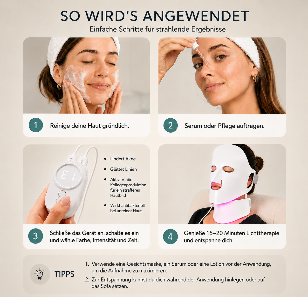 CUSEA Glow Maske
