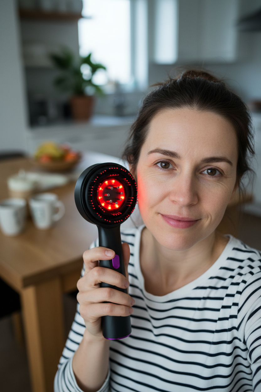 UGC Selfie – schwarze Bürste